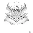 evil mounded eyes tattoo design idea