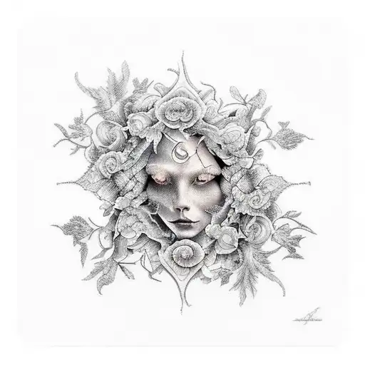 Ivy Forest Bliss tattoo design idea