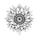 Sunflower guitar tattoo design idea