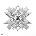 Crown of thorns intertwined with a cross tattoo design idea