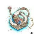 kintsugi heart tattoo design idea