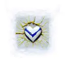 kintsugi with heart  tattoo design idea