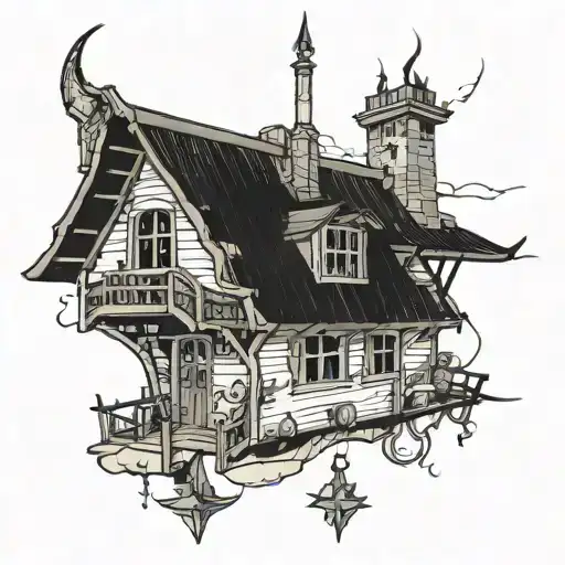 tear off the roof  tattoo design idea