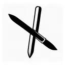 folded switchblade tattoo design idea