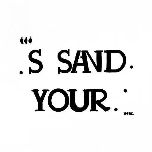 "These 5 words I'll say to you" lyrics small tattoo design idea