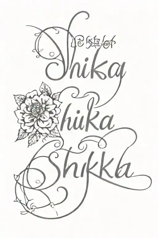 shikha name on wrist  tattoo design idea
