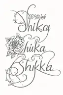 shikha name on wrist  tattoo design idea