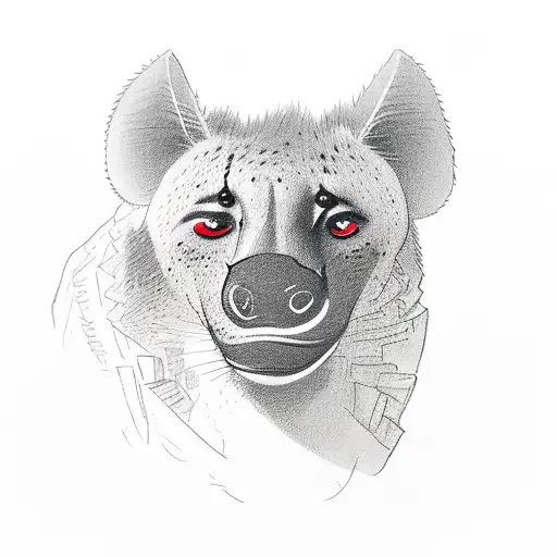 A stack of books with a delicate sketch of a hyena peeking out, symbolizing the client's love for reading and wildlife. tattoo design idea