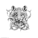 Design a tattoo inspired by the occupation of being a zookeeper or wildlife biologist and being fem when masc presenting tattoo design idea