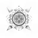 A mandala design incorporating OCD awareness symbols and elements of wildlife tattoo design idea