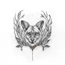 a tattoo symbolizing abadonment issues and mommy issues using wildlife tattoo design idea