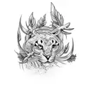 a tattoo symbolizing abadonment issues and mommy issues using wildlife tattoo design idea