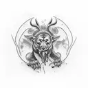 a tattoo symbolizing abadonment issues and mommy issues using wildlife tattoo design idea