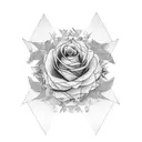 my nonbinary identity and journey of self-discovery. I'm looking for design ideas that incorporate elements like flowers tattoo design idea