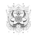 my nonbinary identity and journey of self-discovery. I'm looking for design ideas that incorporate elements like flowers tattoo design idea