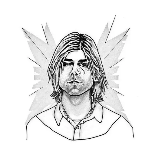 nirvana Kurt Cobain tattoo design idea
