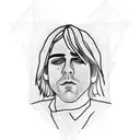 nirvana Kurt Cobain tattoo design idea