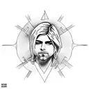 nirvana Kurt Cobain tattoo design idea
