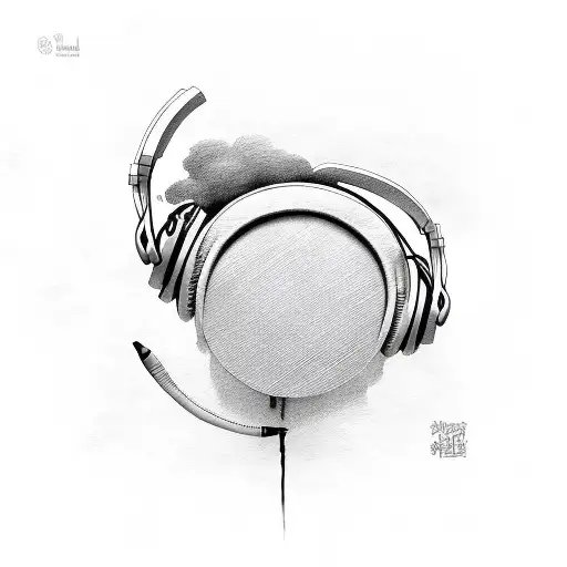 music lover tattoo design idea