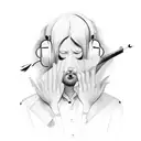 music lover tattoo design idea