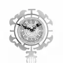 Timepiece with intricate gears and clockwork tattoo design idea