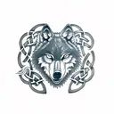 Wolf and Bear, celtic knot, forest, forearm tattoo with a quote about brotherhood  tattoo design idea