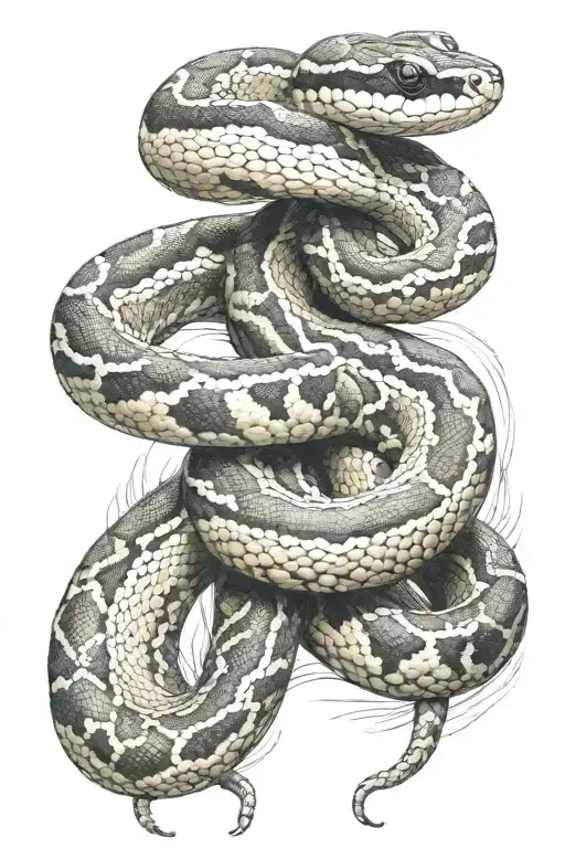 Normal Ball Python Tattoo 226+ Ball Python Tattoo Ideas in 2026 - BlackInk AI