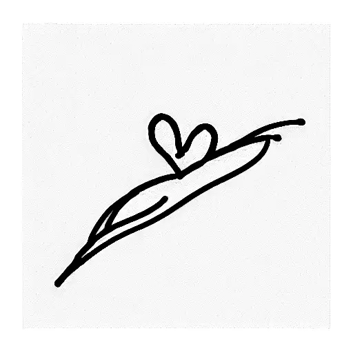 red string of love tattoo design idea