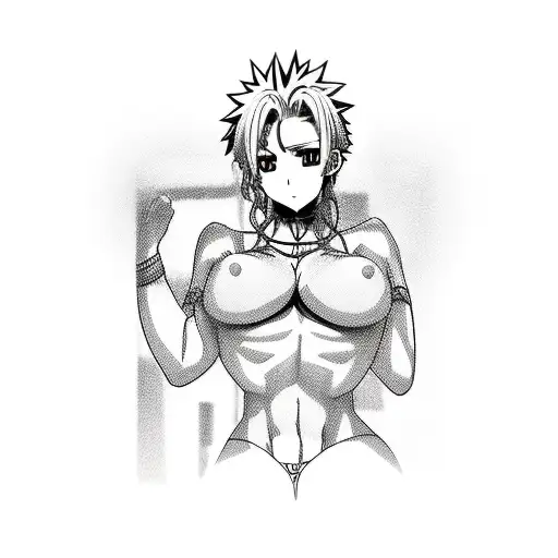 anime bondage tattoo design idea