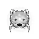 Otter tattoo design idea