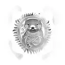 Otter tattoo design idea