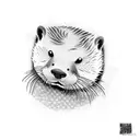Otter tattoo design idea