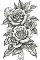 Something that would go well paired with a rose and chicano girl that's further up on my arm  tattoo design idea