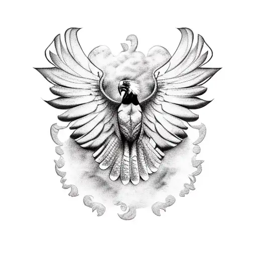 Brazilian Harpy Eagle tattoo design idea