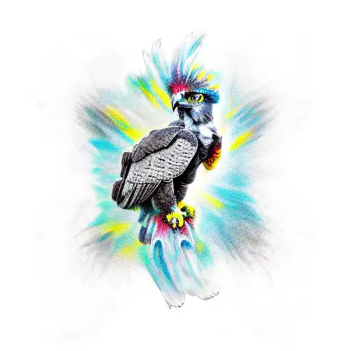 Brazilian Harpy Eagle tattoo design idea