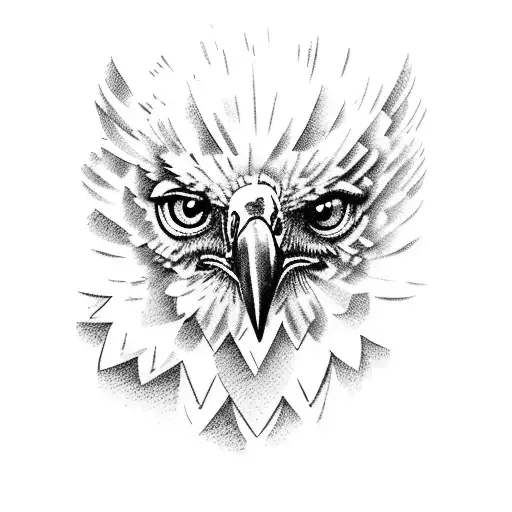 Brazilian Harpy Eagle tattoo design idea