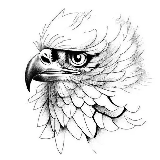 Brazilian Harpy Eagle tattoo design idea