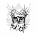 Brazilian Harpy Eagle tattoo design idea