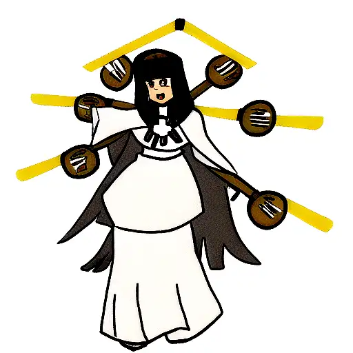 korean black jesus tattoo design idea