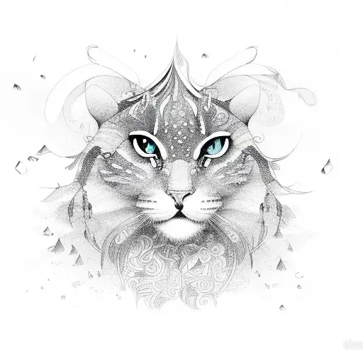 midnight rain tattoo design idea