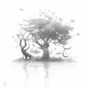 midnight rain tattoo design idea