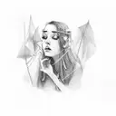 midnight rain tattoo design idea