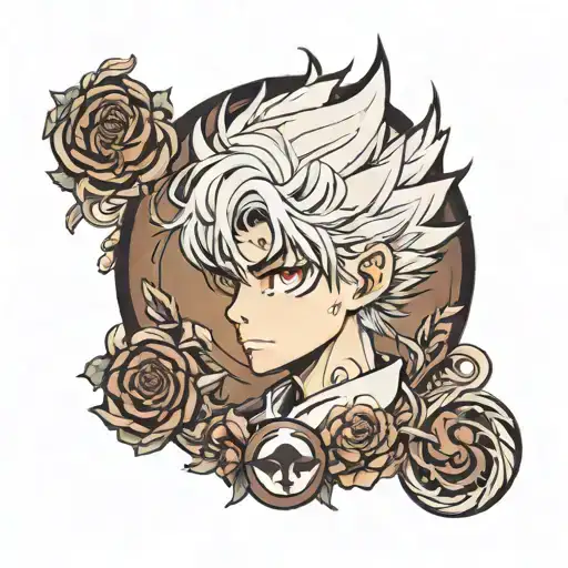 Killua zoldyck Shadow step tattoo design idea
