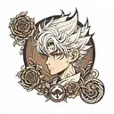 Killua zoldyck Shadow step tattoo design idea