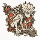 Killua zoldyck Shadow step tattoo design idea