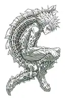 Hunter x Hunter spine tattoo tattoo design idea