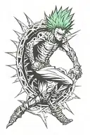 Hunter x Hunter spine tattoo tattoo design idea