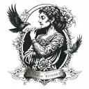 stoic virtues - wisdom, courage, justice, temperance tattoo design idea