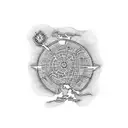 map of colombia with a tipical colombian hat tattoo design idea