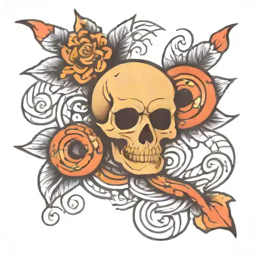 Old school, serpente tattoo design idea